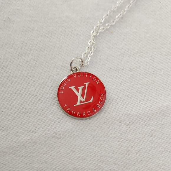 Louis Vuitton Handbags - Louis Vuitton Red and Silver Zipper Pull